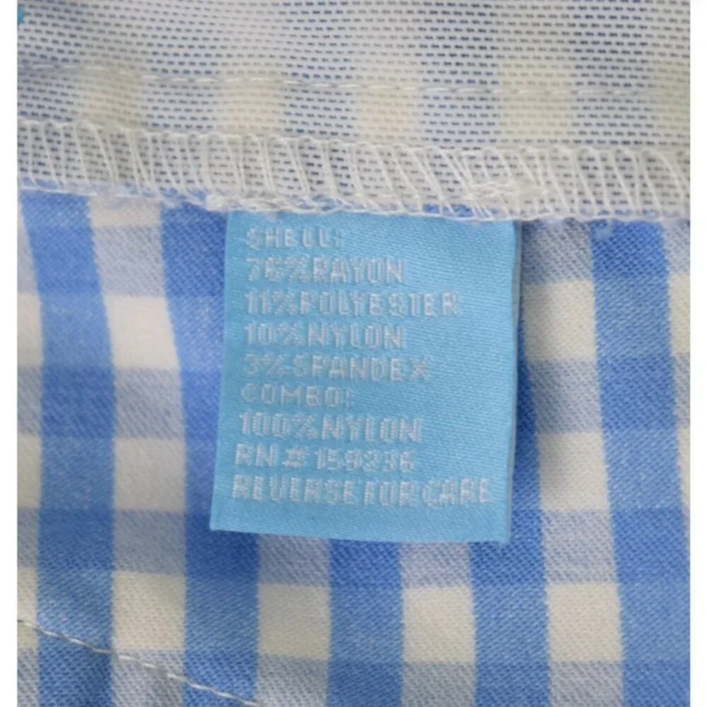 J. MCLAUGHLIN MASIE CHAMBRAY BLUE WHITE SHORTS - Picture 8 of 8